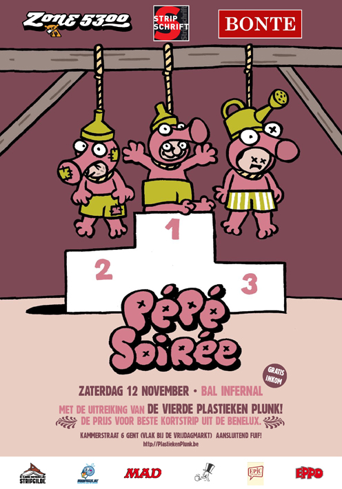 Het affiche, ontworpen door Pieter De Poortere
