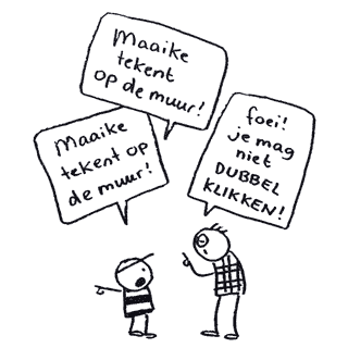 Maaike dubbelklik cartoon