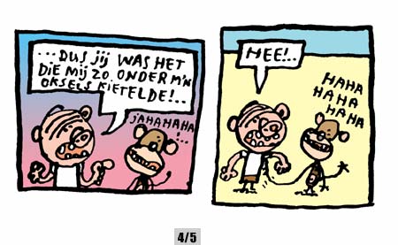 Spekkie Big Lacht zich een aap plaatje 4